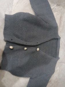 PRICE DROPE !!!! Chic Grey Knit Cardigan