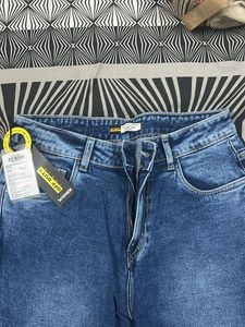 Flared Blue Denim Jeans