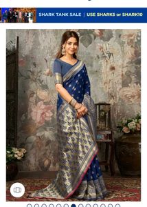 Elegant Blue Silk Saree