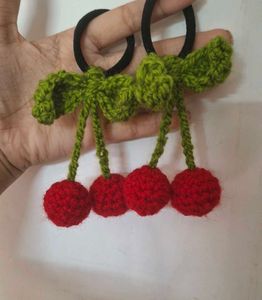 Handmade Cherry Hair Ties