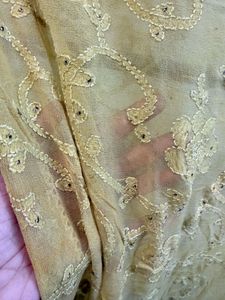 hand Embroidered Chikankari saree