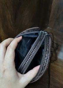 Boho Floral Round Clutch Bag
