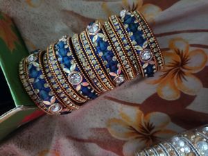 Blue Colour Churi Bangal