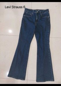 Levi Strauss Women's Flare Jeans dark blue 6