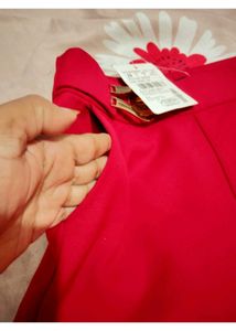 Vibrant Red Wide-Leg Culottes