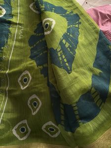 Beautiful Green &amp; Teal Saree