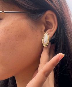 Elegant Stone Stud Earrings
