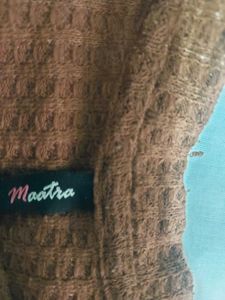 Brown Textured T-Shirt