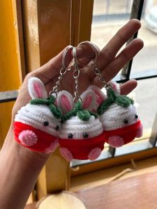 Cute Bunny Strawberry Keychains ( only 1)