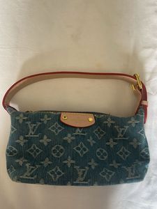 Louis Vuitton Monogram Denim Mini Pochette / Shoul