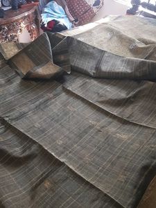 pure pattu gold Zarin tissue black Saree