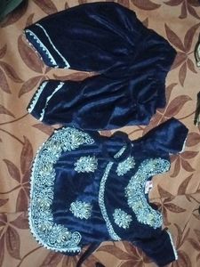 Festive Velvet Ethnic Dress