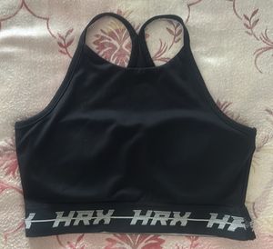 HRX Black Sports Bra - Size M