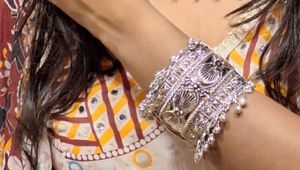 Statement Silver-Tone Cuff Bracelet
