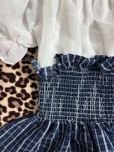 kids wear White Puff Sleeve Smocked Top
