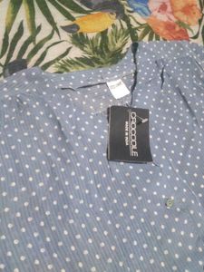 Crocodile Polka Dot Blouse