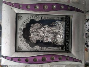 Framed Silver Plated Religious Showpiece