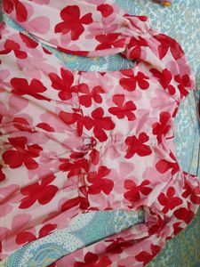 Korean Floral Print Mini Dress