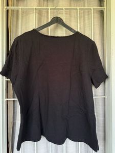 Embellished Black Kurta Top
