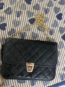 black Chic Quilted  Bag