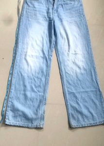 Light Wash Wide Leg Jeans
