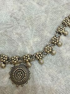 Oxidized Silver choker