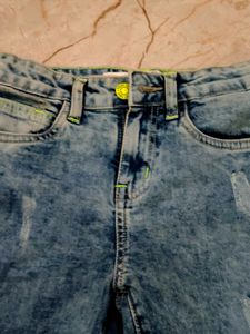 kids weare blue jean short