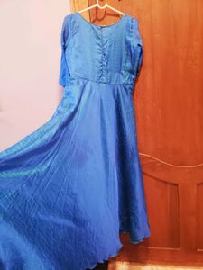 Elegant Blue Anarkali Kurta