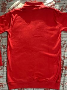 Red Turtleneck Sweatshirt
