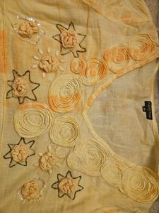 Boho Floral Embellished Kurta