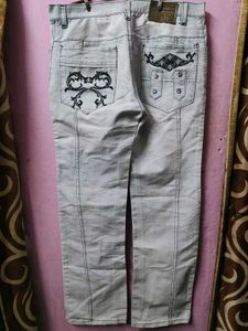 Light Wash Seamed Straight Leg Jeans