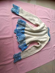 Floral Knit Christmas Cardigan