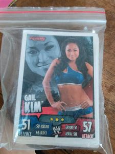 2008 rare wwe cards . base and silvers