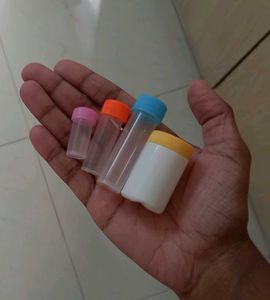 Colorful Topped Small Storage Tubes