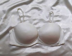 Classic White Padded Bra