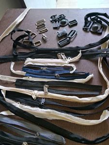 combo 39 Assorted Zippers and Buckles
