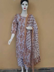 Stylish Printed Kurta Set with Dupatta
