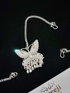 ☺️Silver Butterfly Jhumka Set 🦋