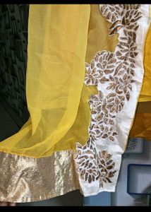 Elegant Embroidered Kurta with dupata and pajami