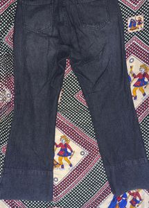 Black Wide Leg Denim Jeans