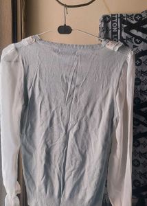 blue coquette shirt