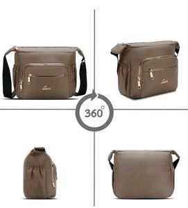 Lavie Taupe Crossbody Bag