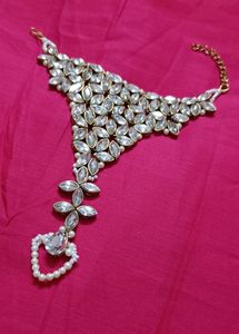 Bracelet Kundan Hathphool (Adjustable Size)