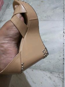 Tan Wedge Sandals