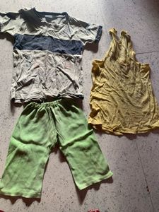 Baby Girls Green Sleepsuit Set