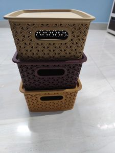 Brand New Multipurpose Storage Basket With Lid