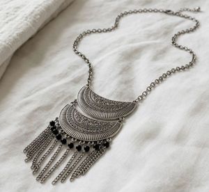 Statement Necklace with Fringe 🍶