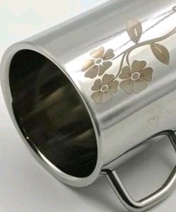 TWO STAINLESS STEEL DOUBLE WALLED INSULATED CUPS