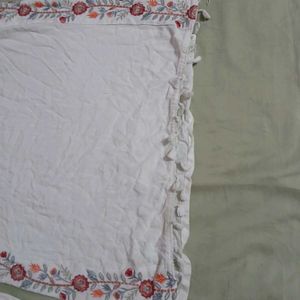 Embroidered White Kurta Set