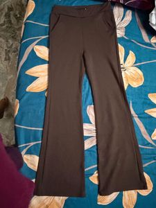 brown trouser stretchable